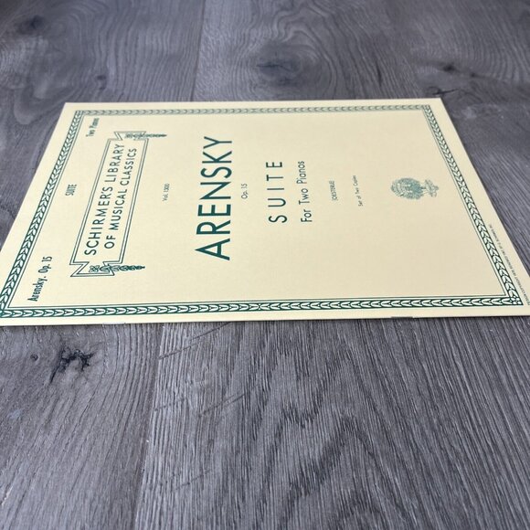 Arensky Suite Op 15 Piano Duet Sheet Music  Schirmer’s Library Vol 1300 - Picture 4 of 5